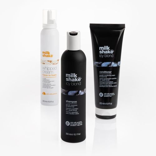 Kit Icy Blond set neutralizante para tonos amarillos - milk_shake® - Modalova
