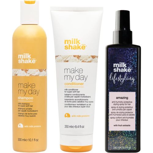 Three pack Amazing + Make My Day set para dar brillo y suavidad al cabello - milk_shake® - Modalova