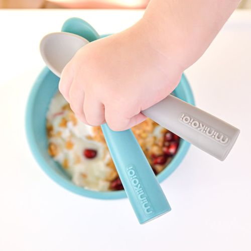 Silicone Spoon cuchara Aqua Green 1 ud - Minikoioi - Modalova