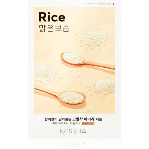Airy Fit Rice mascarilla hoja limpiadora con efecto refrescante 19 g - Missha - Modalova