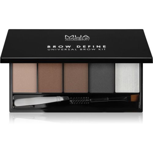 Brow Define paleta de sombras en polvo para las cejas con aplicador 1 ud - MUA Makeup Academy - Modalova