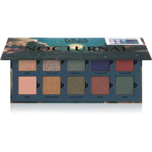 Nocturnal paleta de sombras de ojos 10 colores 11 g - MUA Makeup Academy - Modalova