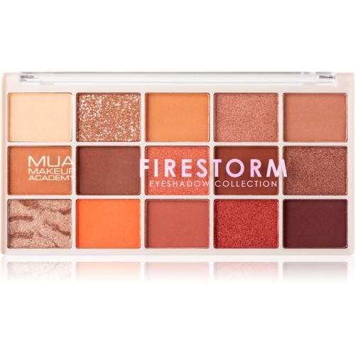 Professional 15 Shade Palette paleta de sombras de ojos tono Firestorm 12 g - MUA Makeup Academy - Modalova