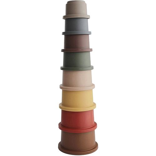 Stacking Cups Toy juguete 3 en 1 Retro 8 ud - Mushie - Modalova
