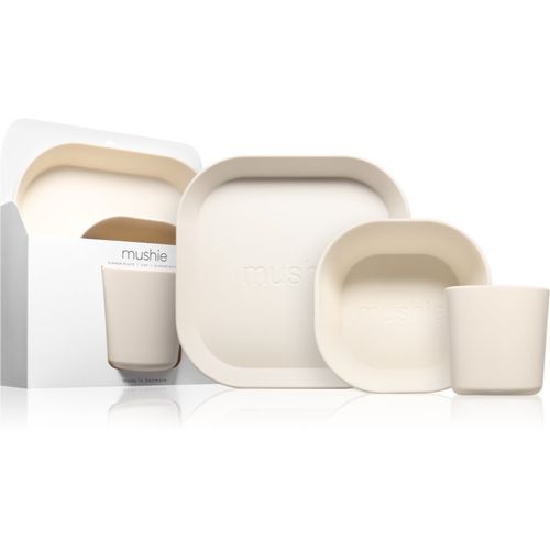 Dinnerware Set set de vajilla para niños 6m+ Ivory 3 ud - Mushie - Modalova