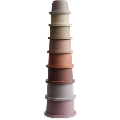 Stacking Cups Toy juguete 3 en 1 Petal 8 ud - Mushie - Modalova