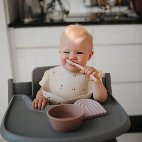 Silicone Feeding Spoons cuchara Powder Blue 2 ud - Mushie - Modalova