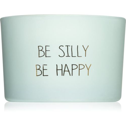 Minty Bamboo Be Silly Be Happy candela profumata con stoppino in legno 7x5 cm - My Flame - Modalova