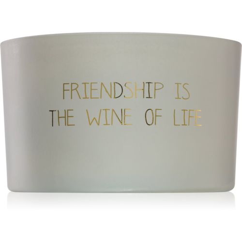 Fig's Delight Friendship Is The Wine Of Life candela profumata 13x9 cm - My Flame - Modalova