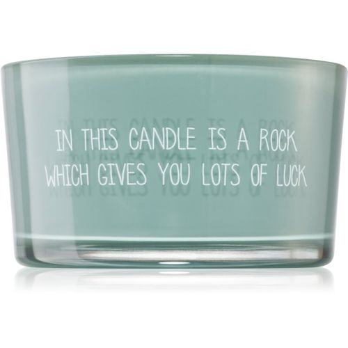 Candle With Crystal A Rock Which Gives You Lots Of Luck candela profumata 11x6 cm - My Flame - Modalova