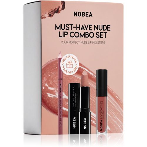 Day-to-Day Must-have Nude Lip Combo Set lote de regalo para labios - NOBEA - Modalova