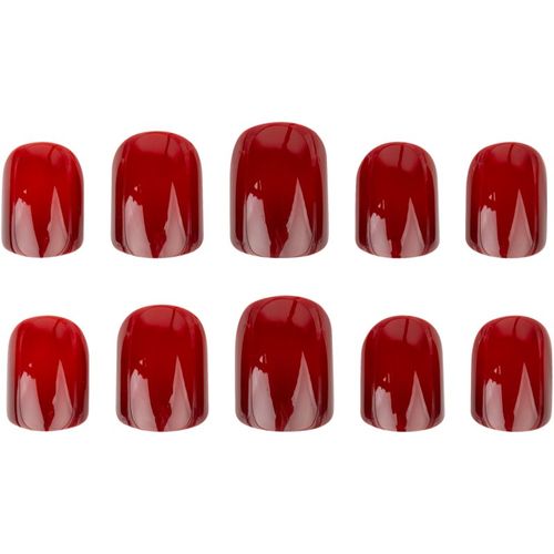 Square uñas postizas Deep Red 24 ud - Nail HQ - Modalova