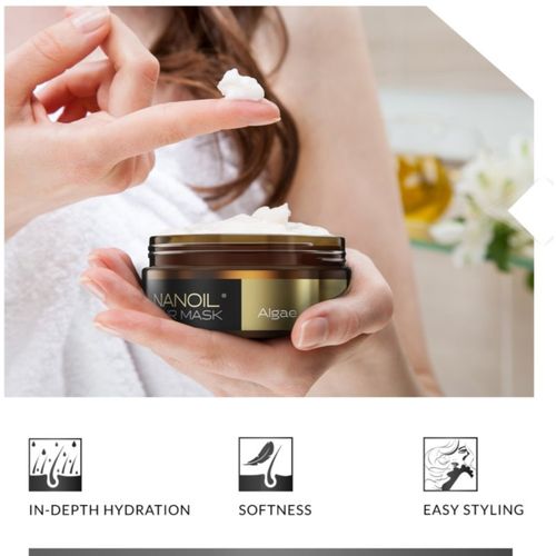 Algae mascarilla hidratante para cabello de algas marinas 300 ml - Nanoil - Modalova