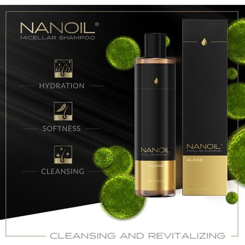 Algae champú micelar con extracto de algas nori 300 ml - Nanoil - Modalova