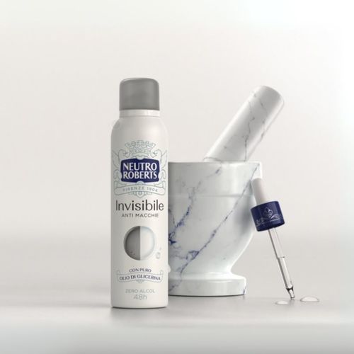 Invisible Anti Macchie desodorante refrescante en spray con efecto 48 horas 150 ml - Neutro Roberts - Modalova