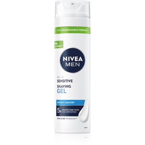 MEN Sensitive gel de afeitar 200 ml - Nivea - Modalova