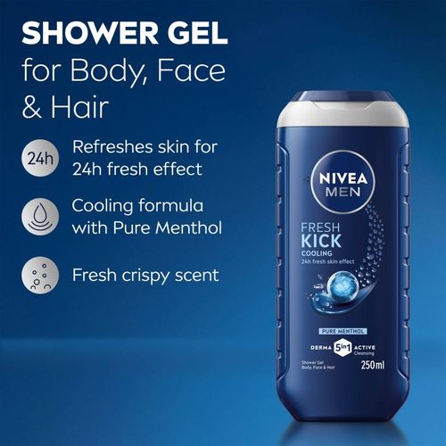 MEN Fresh Kick gel de ducha para hombre 250 ml - Nivea - Modalova