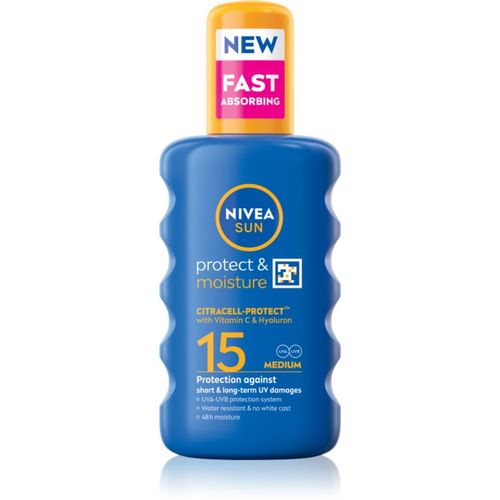 SUN Protect & Moisture spray solar SPF 15 200 ml - Nivea - Modalova