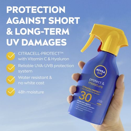 SUN Protect & Moisture spray solar con efecto humectante SPF 30 250 ml - Nivea - Modalova