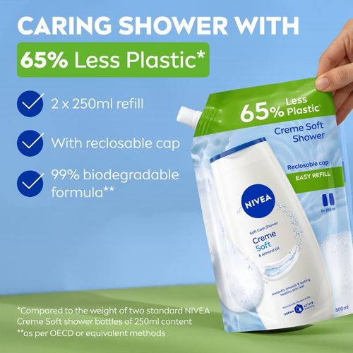 Creme Soft gel de ducha en crema Recambio 500 ml - Nivea - Modalova