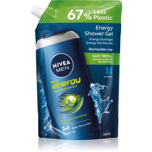 MEN Energy gel de ducha para hombre Recambio 500 ml - Nivea - Modalova