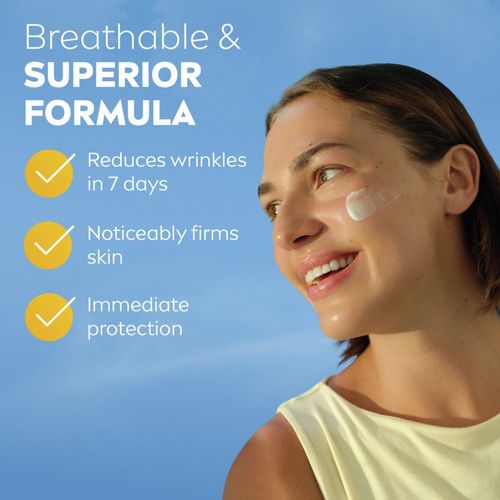 SUN Anti-Age Q10 crema bronceadora para rostro con efecto antiarrugas SPF 50+ 40 ml - Nivea - Modalova