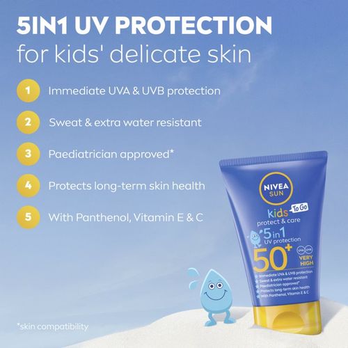 SUN Kids leche solar para niños 5 en 1 SPF 50+ 50 ml - Nivea - Modalova