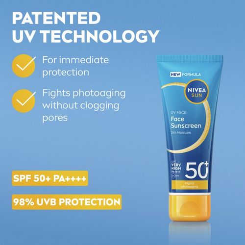 SUN UV FACE crema bronceadora para rostro SPF 50+ 40 ml - Nivea - Modalova