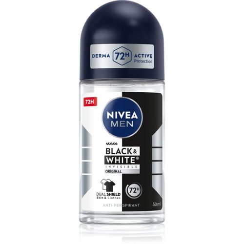 MEN Invisible Black & White antitranspirante con bola para hombre 50 ml - Nivea - Modalova