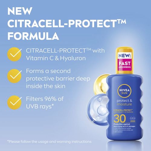 SUN Protect & Moisture spray bronceador hidratante SPF 30 200 ml - Nivea - Modalova