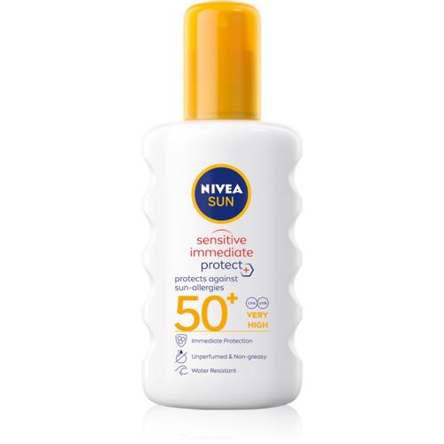 SUN Sensitive Immediate spray protector solar SPF 50+ 200 ml - Nivea - Modalova