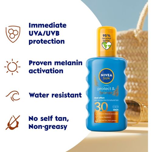 SUN Protect & Bronze spray solar intensivo SPF 30 200 ml - Nivea - Modalova