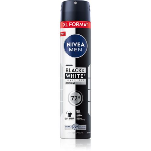 Men Black & White Invisible Original antitranspirante en spray para hombre 200 ml - Nivea - Modalova