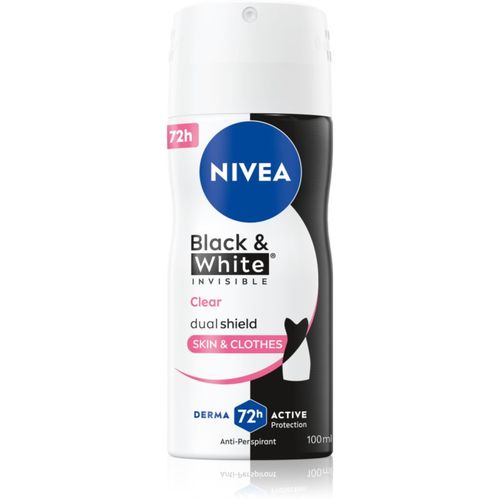 Invisible Black & White Clear antitranspirante en spray para mujer 100 ml - Nivea - Modalova