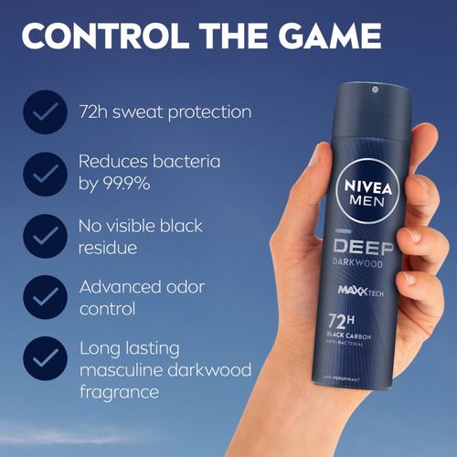 MEN Deep antitranspirante en spray para hombre 200 ml - Nivea - Modalova