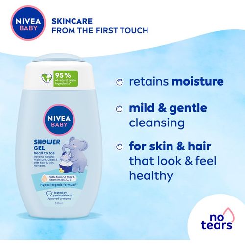 BABY gel de ducha para cabello y cuerpo 200 ml - Nivea - Modalova