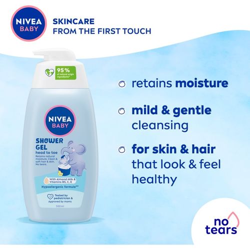 BABY gel de ducha para cabello y cuerpo 500 ml - Nivea - Modalova