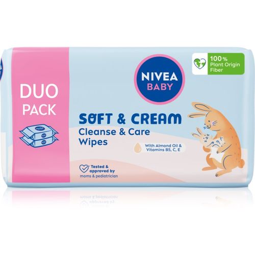 BABY Soft & Cream toallitas húmedas suaves para bebés 2x57 ud - Nivea - Modalova