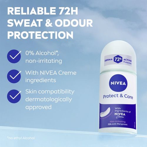 Protect & Care antitranspirante con bola para mujer 50 ml - Nivea - Modalova