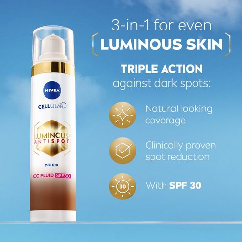 Luminous 630 Anti Spot crema CC con efecto luminoso SPF 30 tono Deep 40 ml - Nivea - Modalova