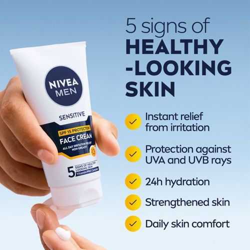 MEN Sensitive crema protectora para hombre SPF 15 75 ml - Nivea - Modalova