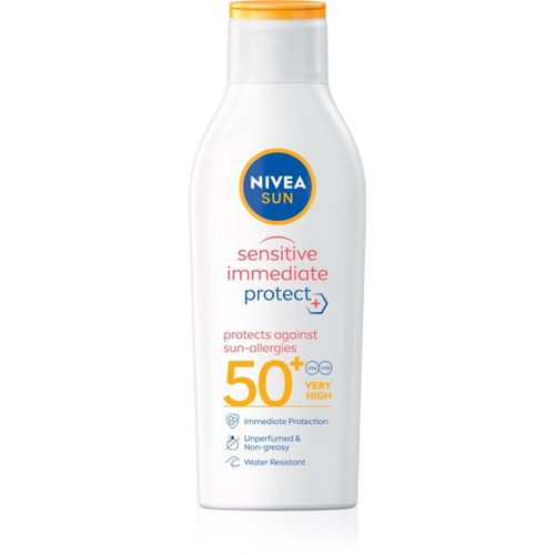 SUN Sensitive Immediate leche solar para pieles sensibles SPF 50+ 200 ml - Nivea - Modalova