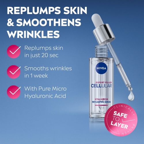 Cellular Expert Filler serum con efecto relleno con ácido hialurónico 30 ml - Nivea - Modalova