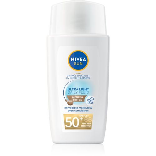 SUN Ultra Light loción ligera con color SPF 50+ tono Medium 40 ml - Nivea - Modalova
