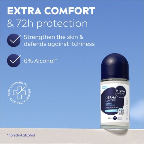 MEN Derma Control Defend antitranspirante con bola para hombre 50 ml - Nivea - Modalova