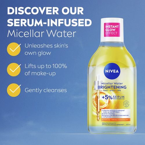 Micellar Brightening agua micelar limpiadora para iluminar la piel 400 ml - Nivea - Modalova