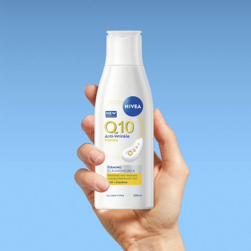 Q10 Power leche limpiadora para rostro antiarrugas 200 ml - Nivea - Modalova