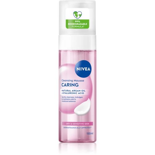 Caring espuma facial limpiadora para pieles secas y sensibles 150 ml - Nivea - Modalova