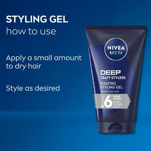 MEN Craft Stylers gel para alisar y dar brillo al cabello 150 ml - Nivea - Modalova