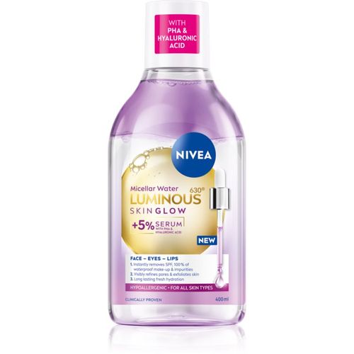 Luminous Skin Glow agua micelar limpiadora para iluminar la piel 400 ml - Nivea - Modalova